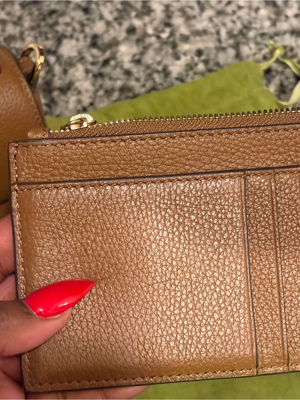 Tory Burch Tan/Brown Leather Crossbody with Card Case - Picture 11 of 13